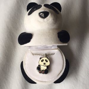 Panda Necklace in a panda case